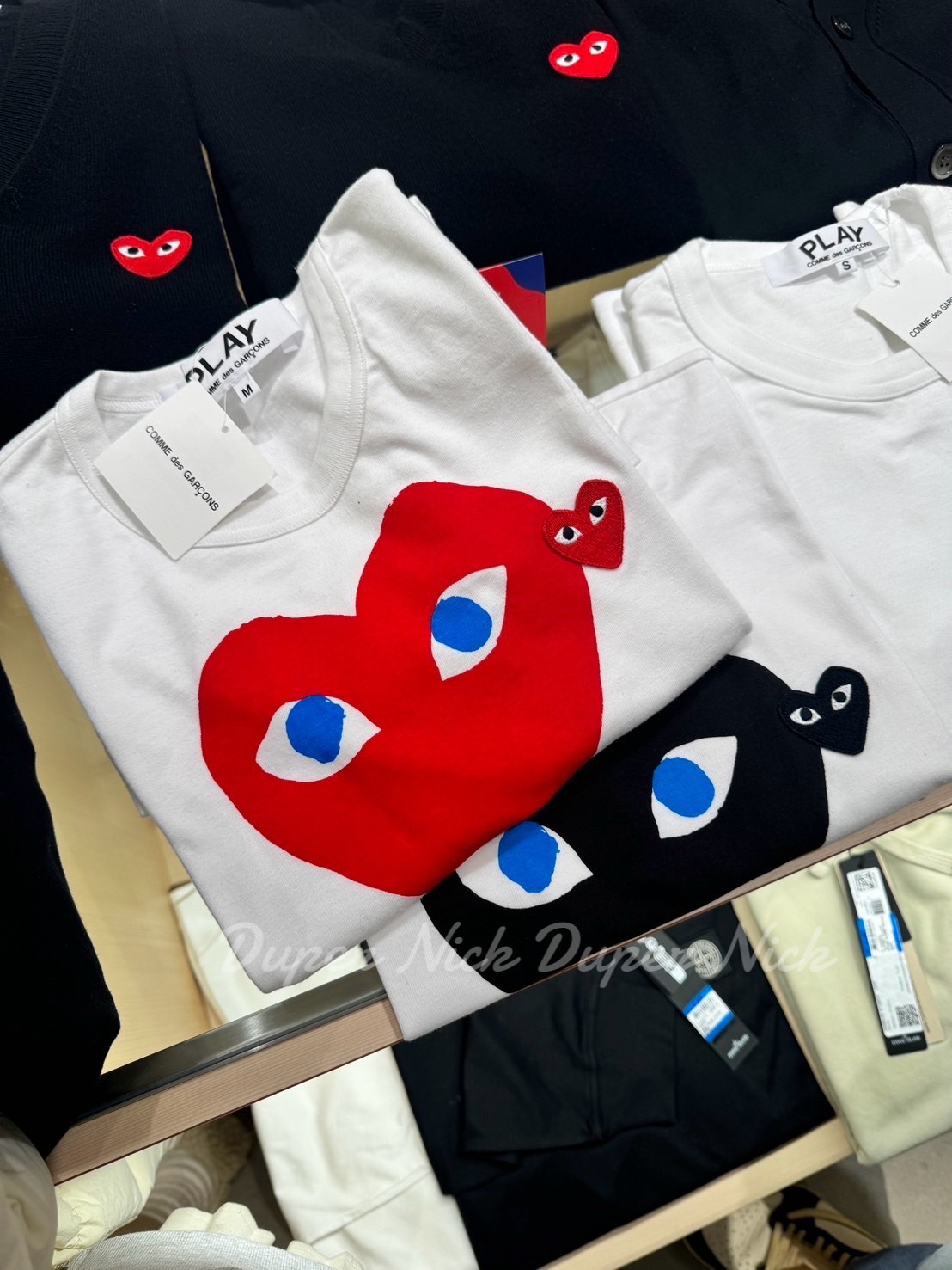 日本連線 川久保玲 超難入手 COMME DES GARCONS PLAY 純棉 愛心 刺繡