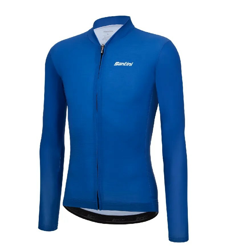 【Santini】CLASSE一流防曬長袖車衣 亞洲版- 土耳其藍