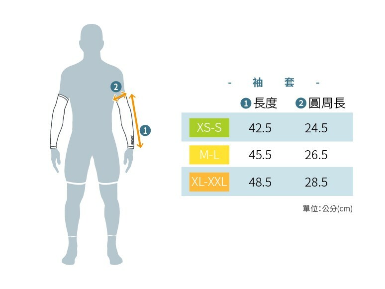 【Santini】COOL2 涼感二代 夏季防曬袖套-白