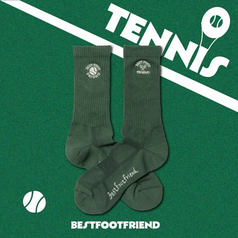 【Focus Store】現貨秒發 BFF Tennis Sock "Green" 網球襪 BF24025-GN