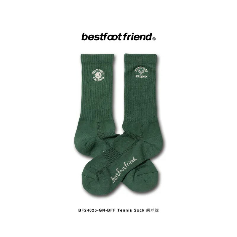 【Focus Store】現貨秒發 BFF Tennis Sock "Green" 網球襪 BF24025-GN