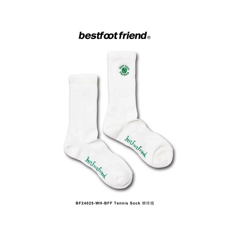 【Focus Store】現貨秒發 BFF Tennis Sock "White" 網球襪 BF24025-WH