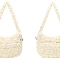 [S] ANOETIC HALF MOON CLOUD BAG,IVORY, SAN62 [FINAL SALE] (SAN62)