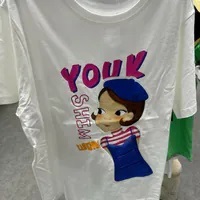 [S] YSW BEST DRESSED RIA PRINT T-SHIRT,WHITE, J2WTS39WHRAF (SYW316)