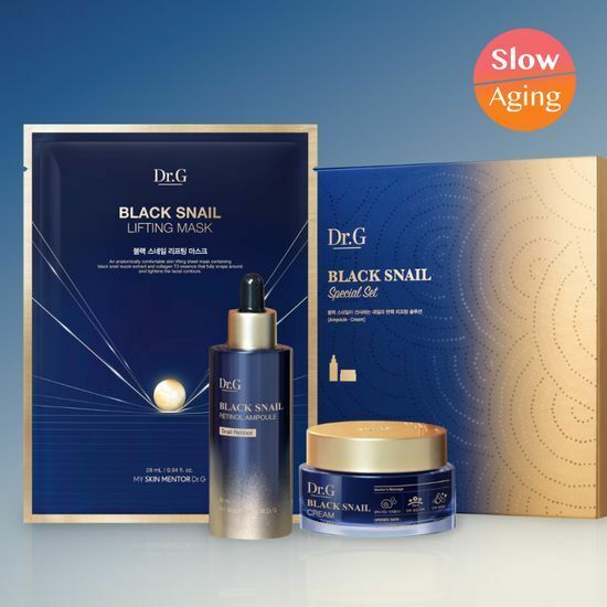 《Olive young連線》Dr.G Black Snail Retinol Ampoule 50ml (+50ml cream+mask)