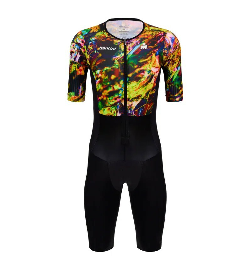 【Santini】毒蛇微風 短袖連身三鐵衣- 綠