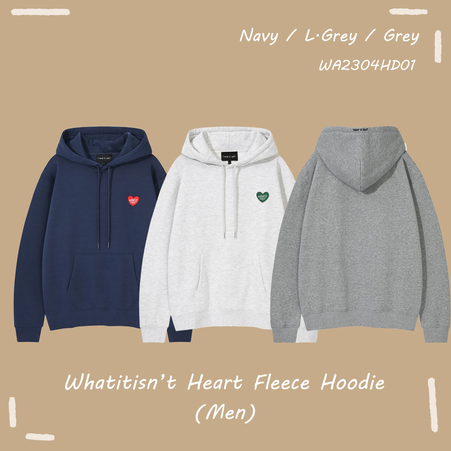 【OWN】What it isn't 秋冬 厚磅 刷毛 長袖 上衣 帽TEE 不分男女 黑色 灰色 白灰 深藍