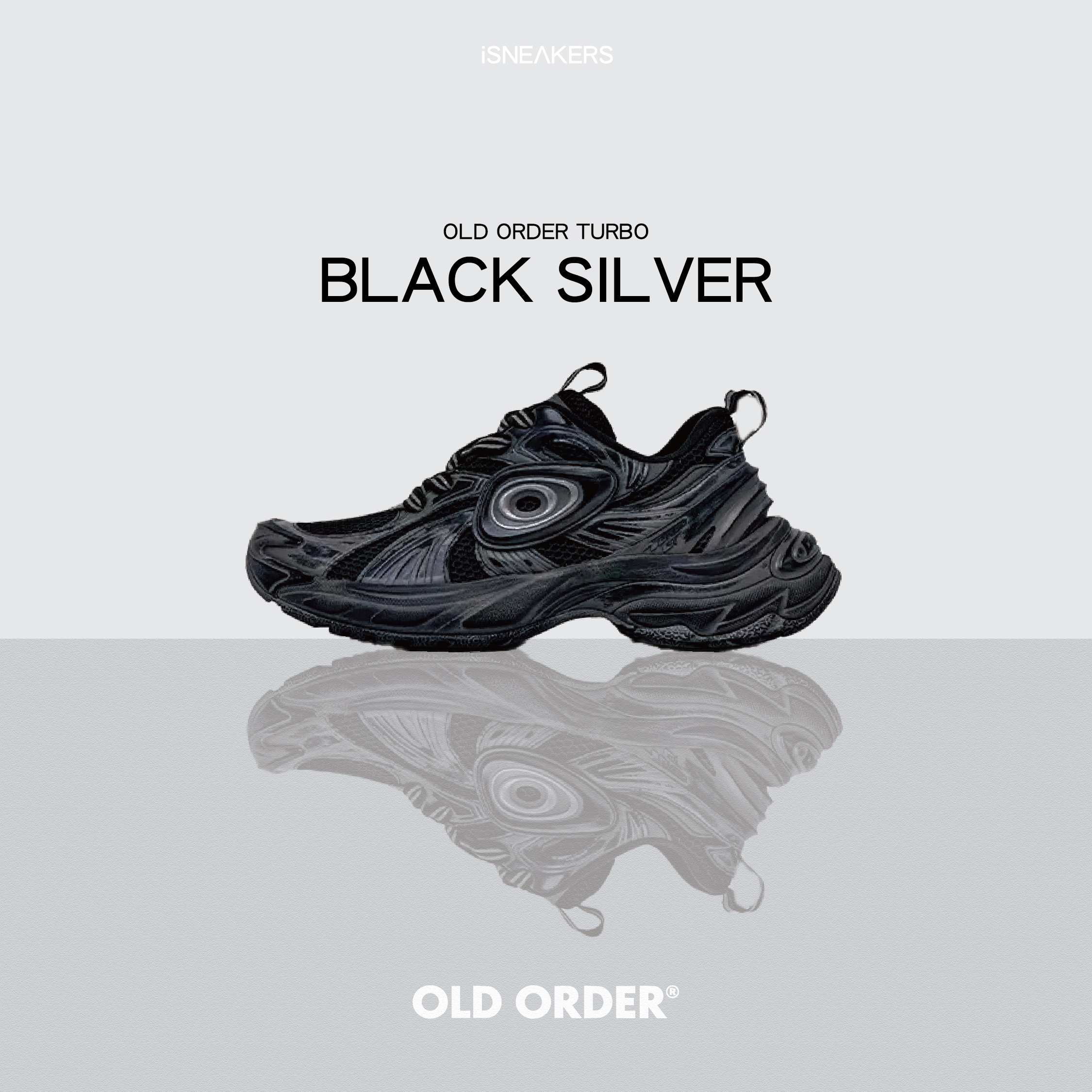 iSNEAKERS｜Old Order Turbo "Black silver" 黑銀 O2320710