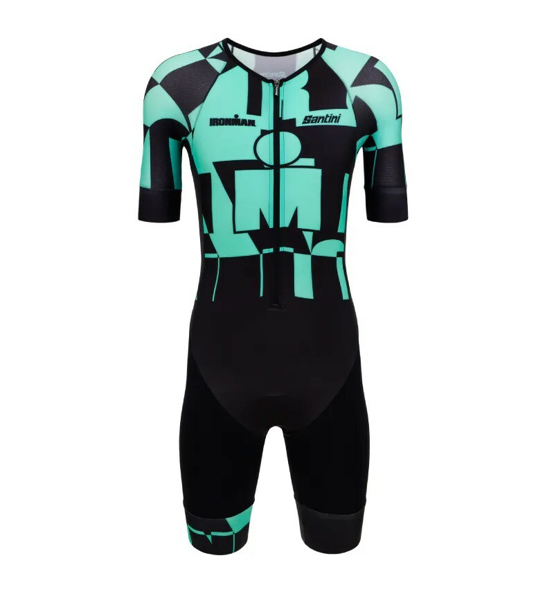 【Santini】謎 短袖連身三鐵衣 - 水綠
