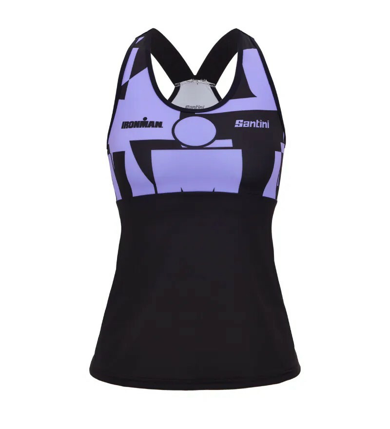 【Santini】謎 女性兩截式無袖三鐵上衣- 紫丁香