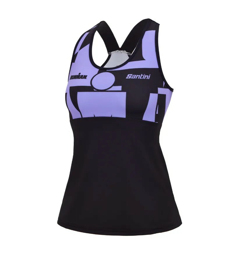 【Santini】謎 女性兩截式無袖三鐵上衣- 紫丁香
