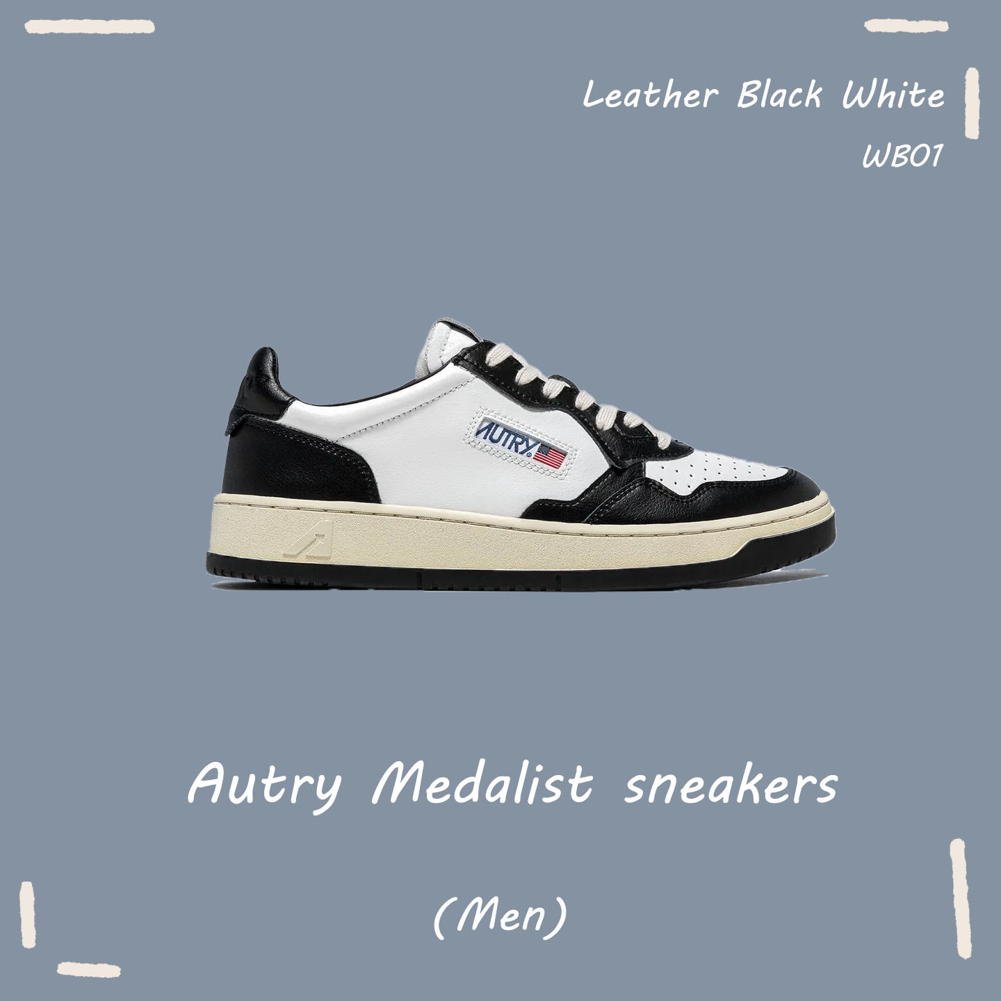 【零碼】AUTRY 復古 德訓鞋 牛皮 皮革 黑白 奶油底 男女同款