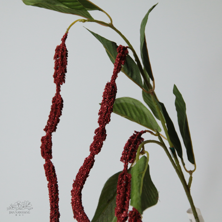 人造花 垂雞冠 紅