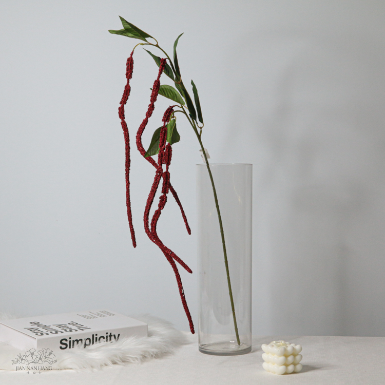 人造花 垂雞冠 紅