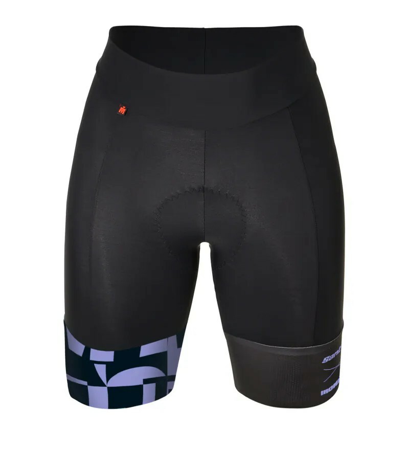 【Santini】女性兩截式三鐵短褲- 黑- 水綠