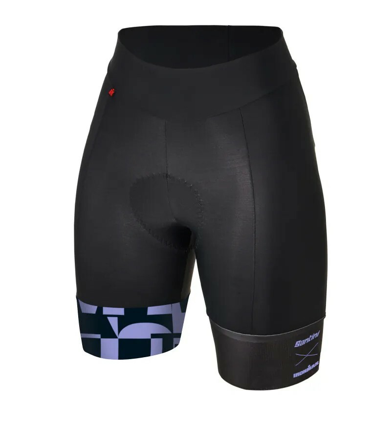 【Santini】女性兩截式三鐵短褲- 黑- 水綠