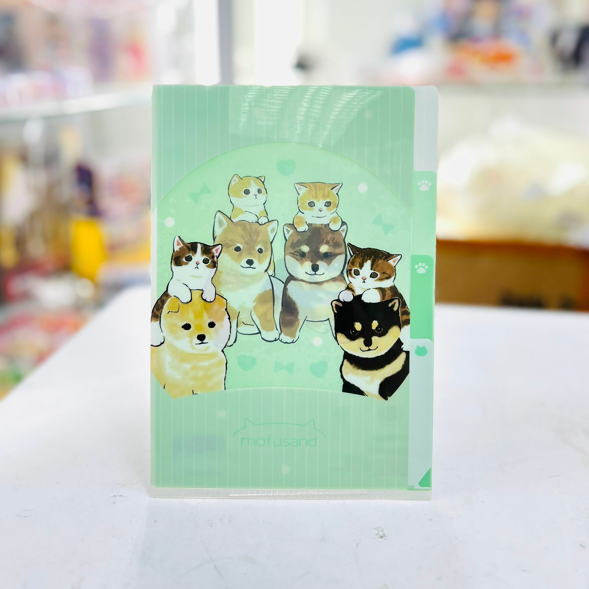 Mofusand A5 folder - light green