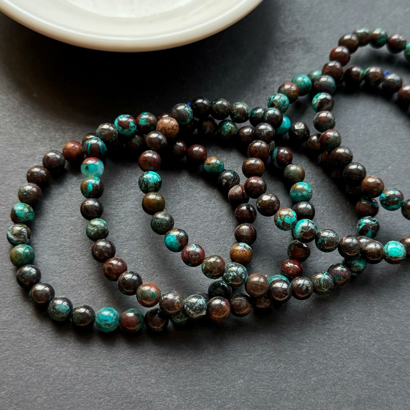 [原石] 矽孔雀石 水晶手串