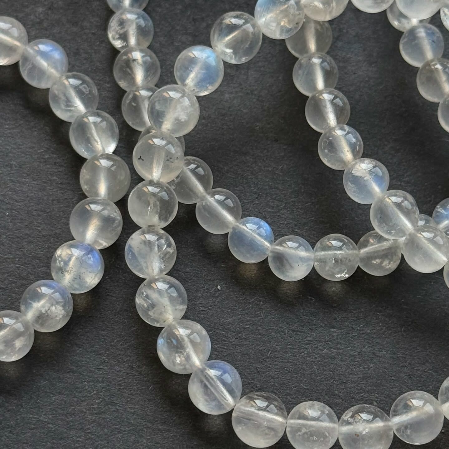 [原石] 月光石 水晶手串 白色水晶手串 白色水晶手鏈