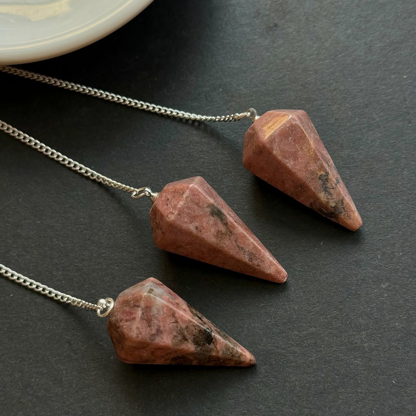 [原石] 薔薇輝石 水晶靈擺