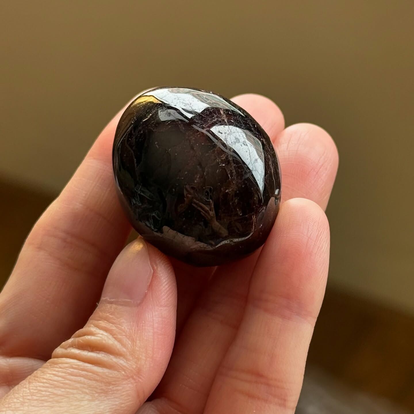 [原石] 石榴石 水晶滾石