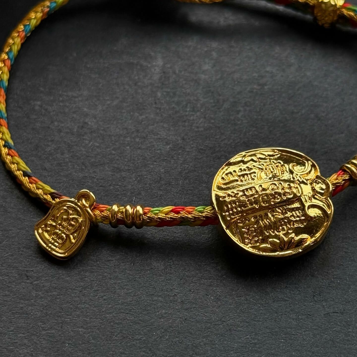 [原石] 五路財神 五色線 招財手鏈