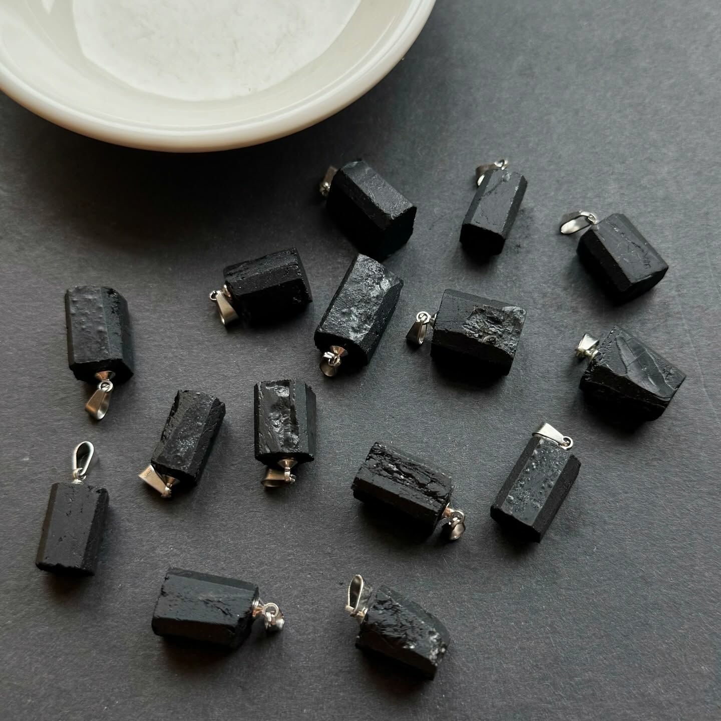 [原石] 黑碧璽 項鍊吊墜