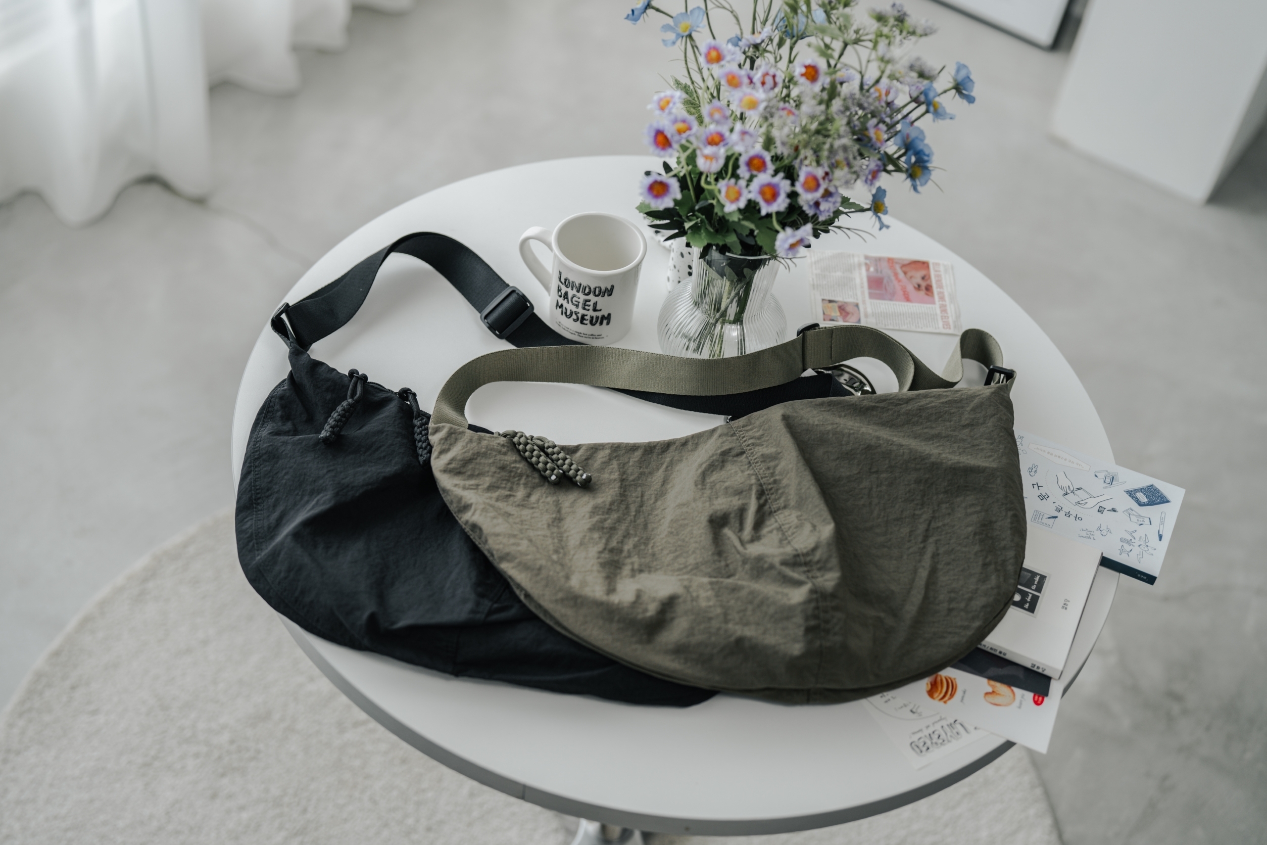 SBG 日系尼龍大容量側背月亮包 80649