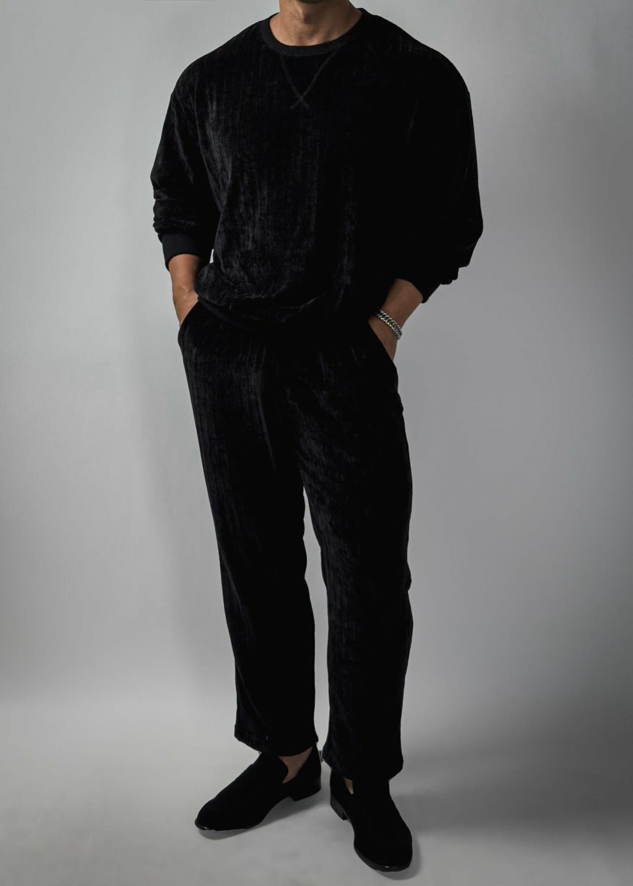 (韓國獨家特價)絲絨休閒運動褲