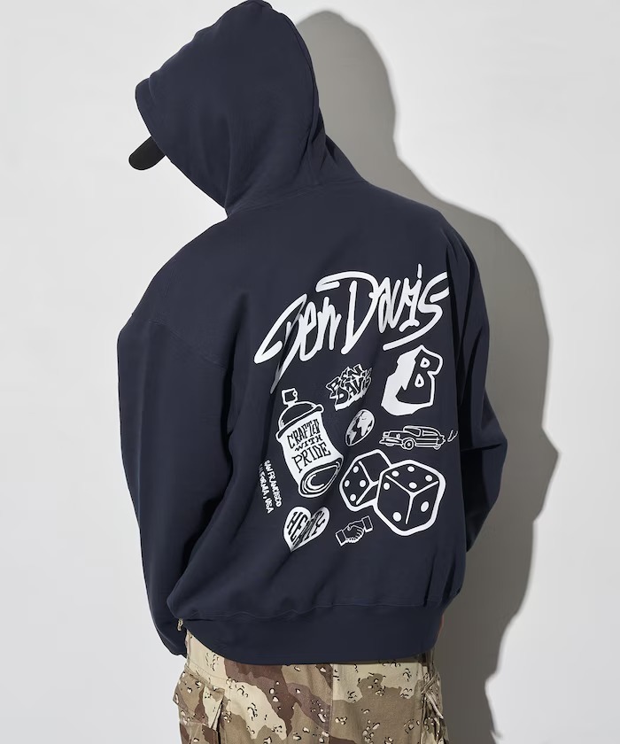 日版 Ben Davis x PUBLUX 別注 Spray Logo Hoodie