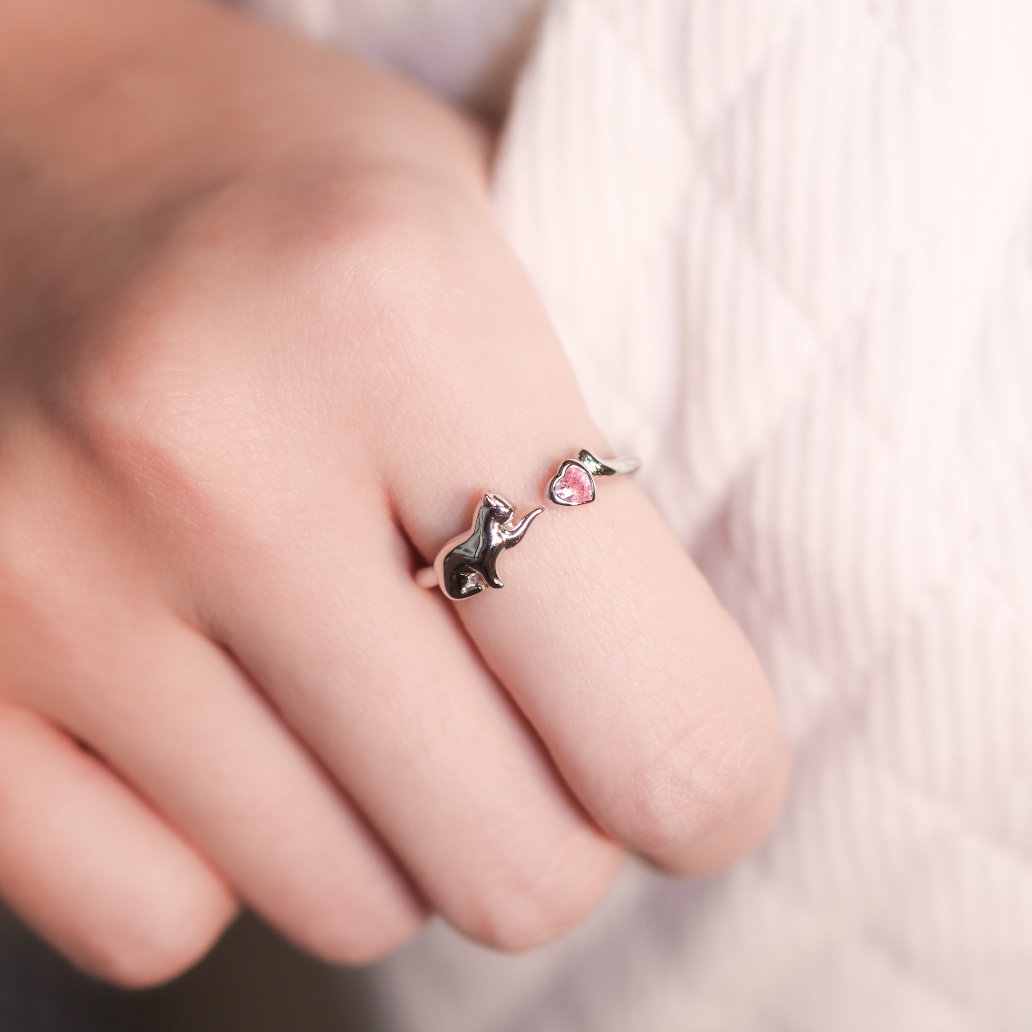 | 925純銀・白金 | 喵趣愛意序戒指 | RI0784 |