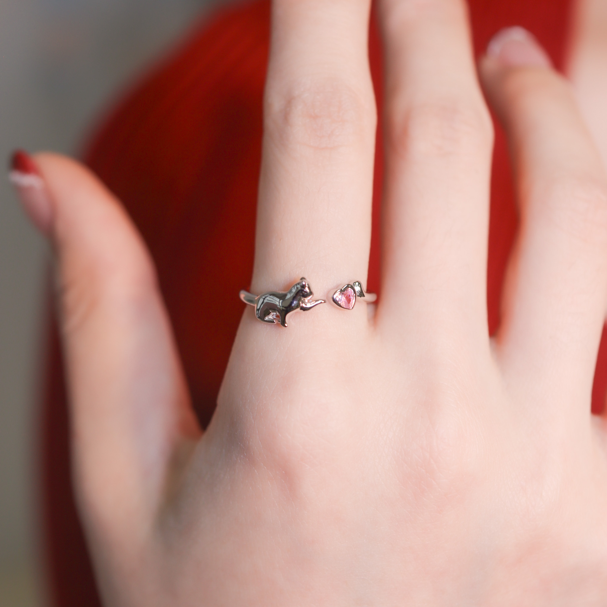 | 925純銀・白金 | 喵趣愛意序戒指 | RI0784 |