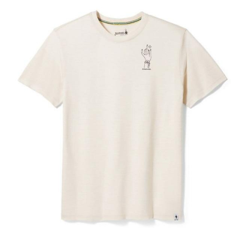 SMARTWOOL 塗鴉短Tee 魔幻山脈 杏色 SW017157L32
