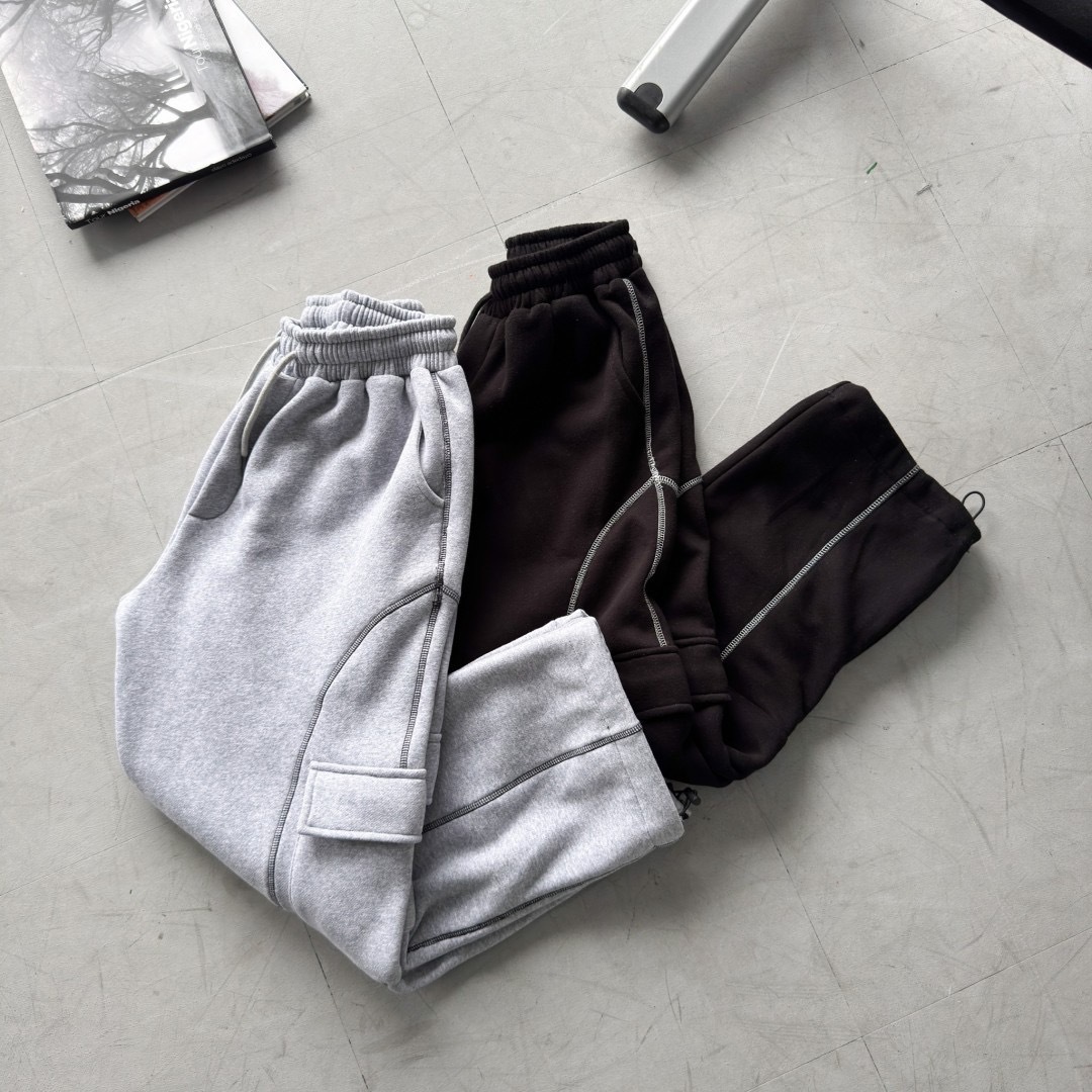 車線工裝棉褲(2colors)