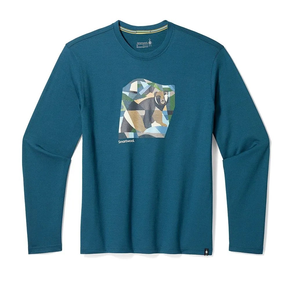 Smartwool Unisex 塗鴉長Tee 熊熊剪影 SW017155