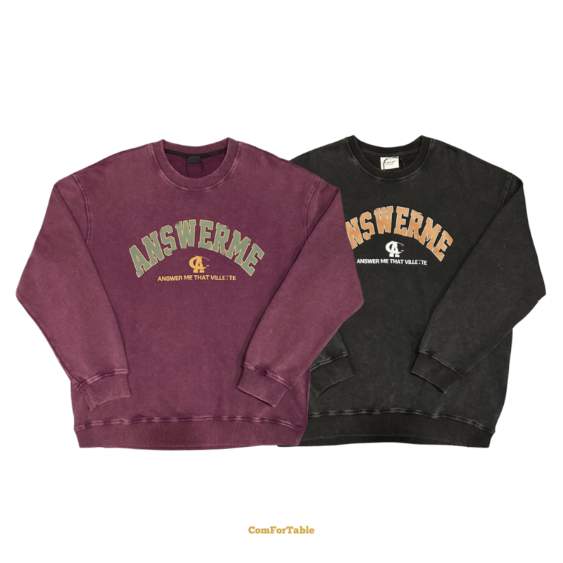 美式復古水洗學院TEE