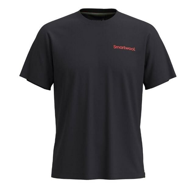 Smartwool Unisex 塗鴉短Tee 熱血河道 黑色 SW002458001