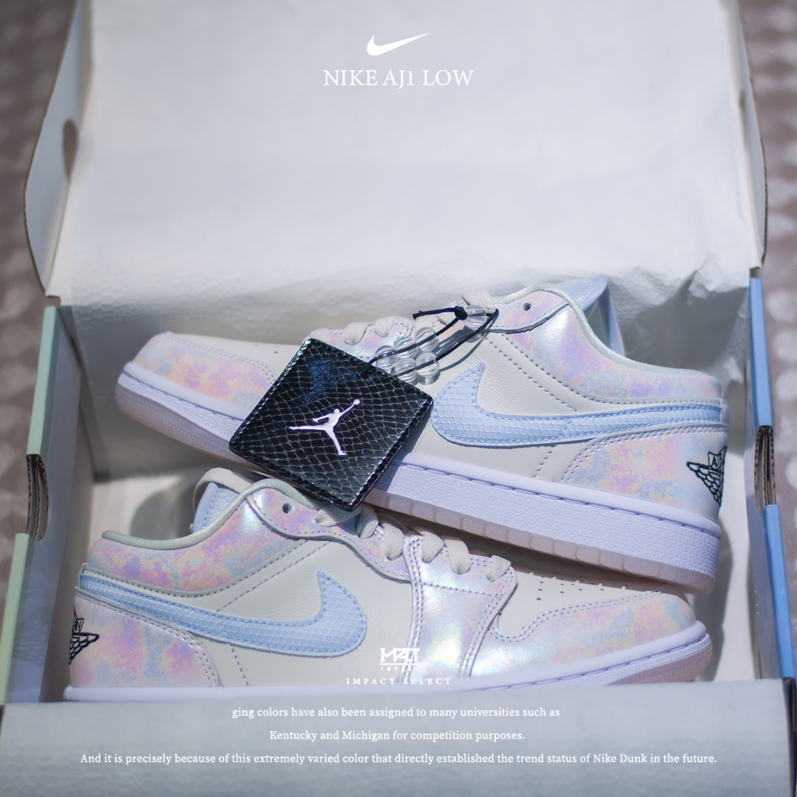 Nike AJ1 Low 蛇年限定 冰底 灰白 蛇鱗 雷射 情侶款 女鞋 HF4080-001