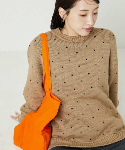 FREAK'S STORE / Mini Heart Jacquard Pullover