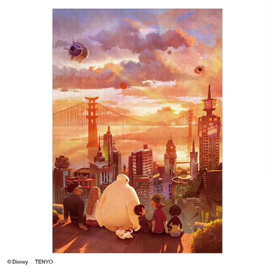 記住日落 （Baymax）(畫布紋理)