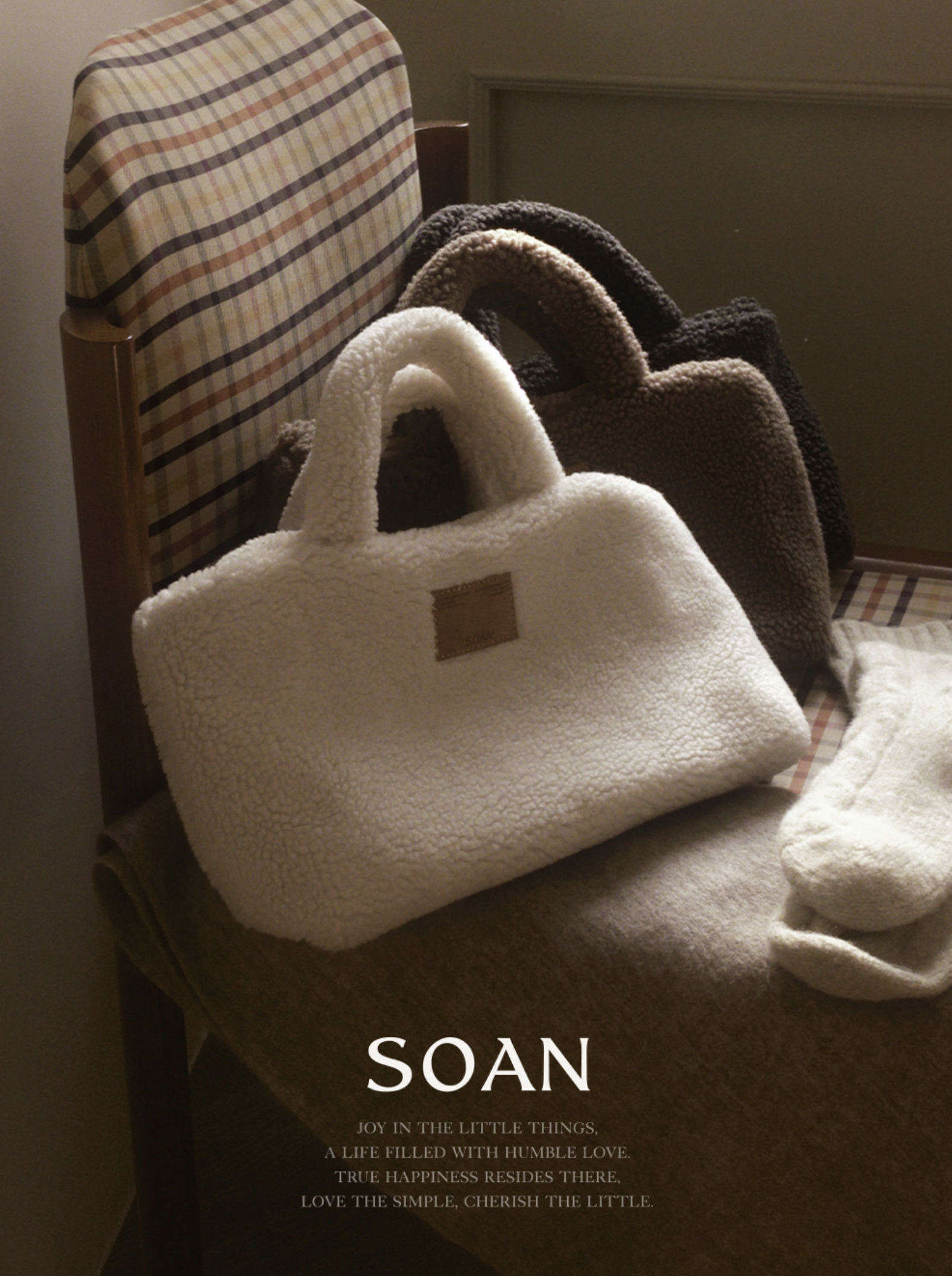 預訂｜SLOWAND #SOAN Winter Dumble Tote Bag (3 Color)