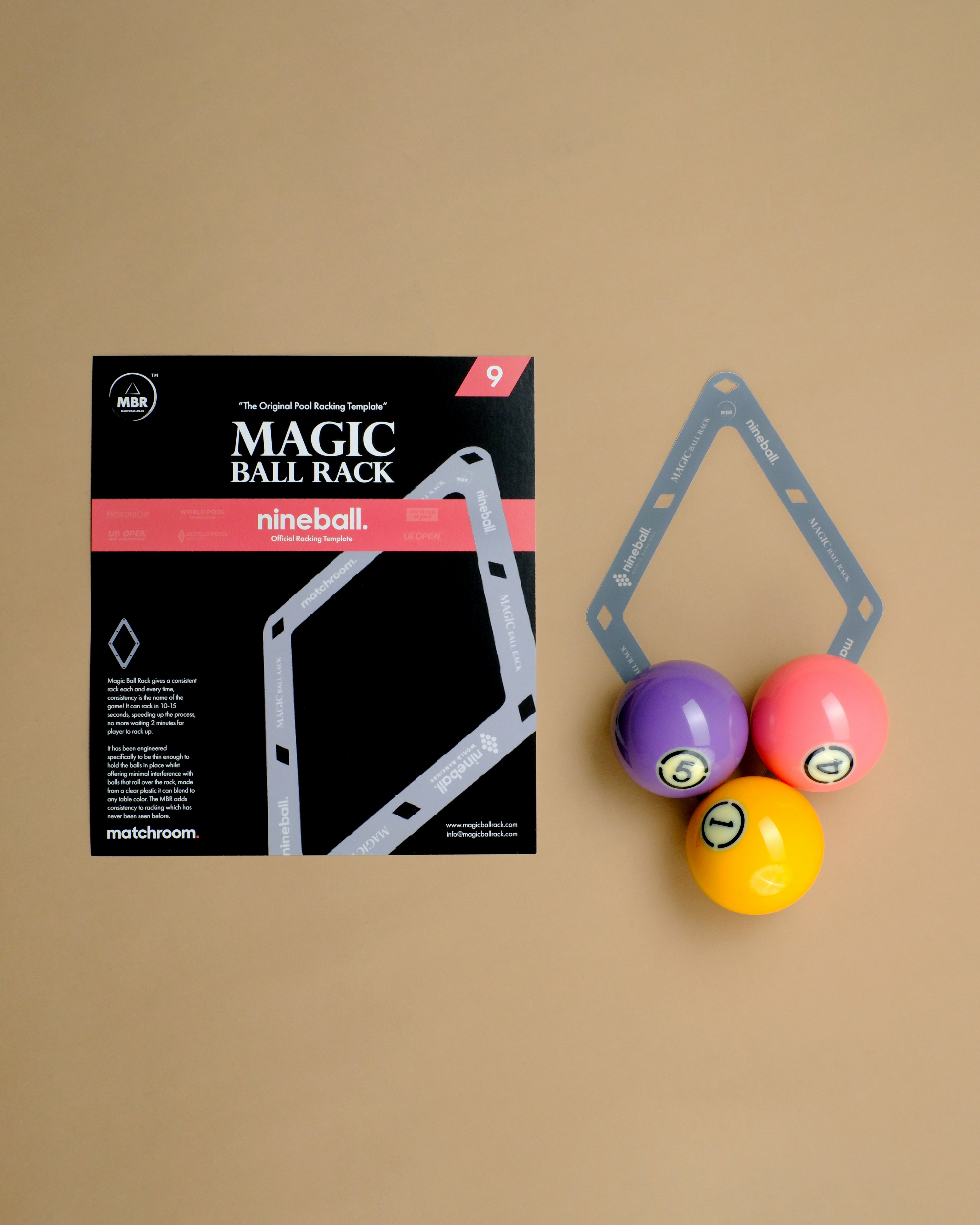 MBR Matchroom 9-Ball Rack (2 Pack)