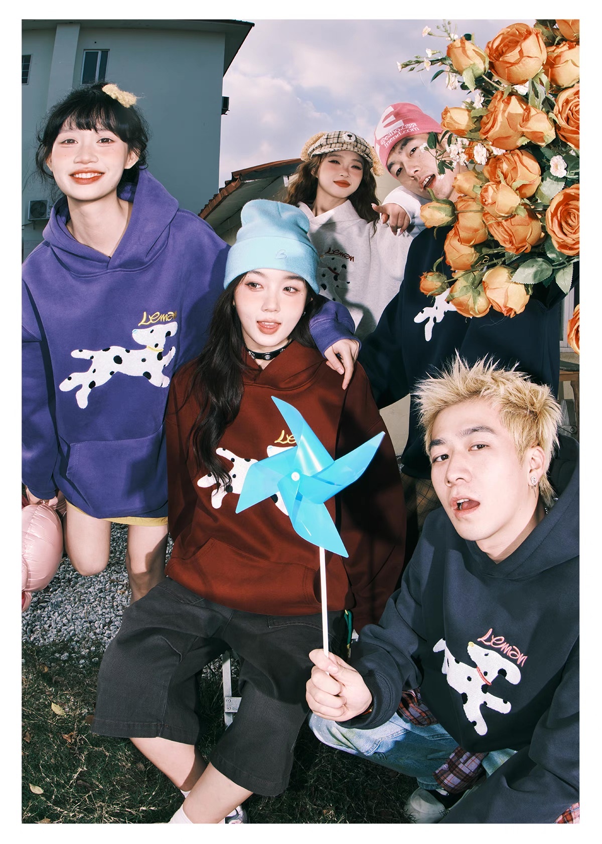 LEMANISM 狗狗 刺繡 LOGO 重磅 帽T