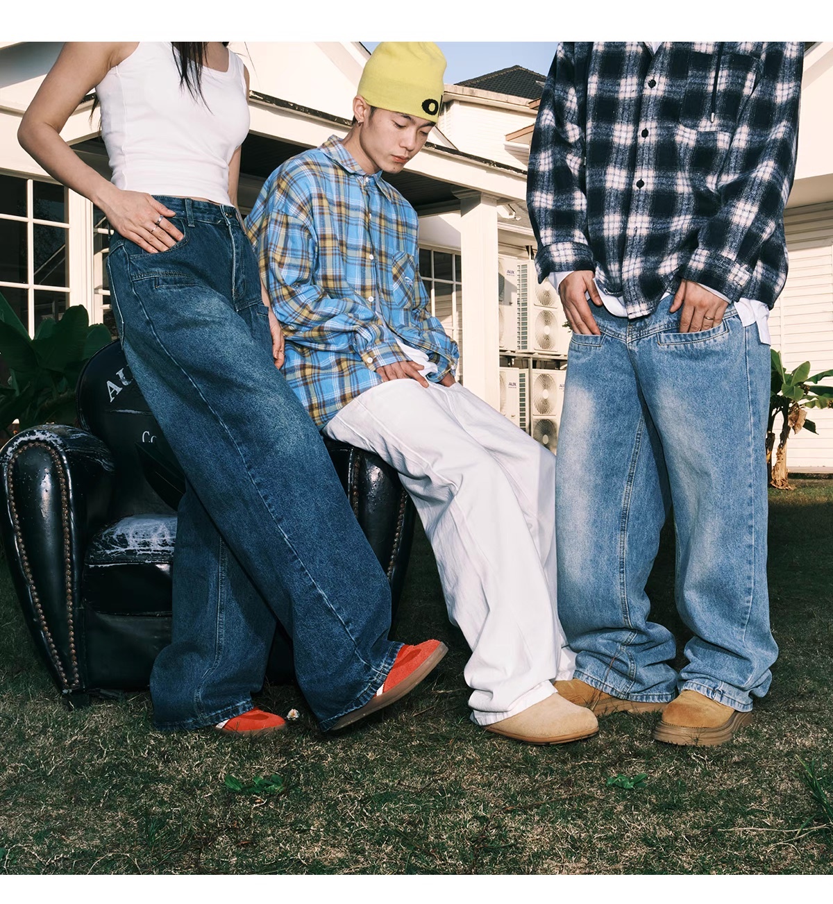 LEMANISM 美式 復古 水洗 牛仔褲