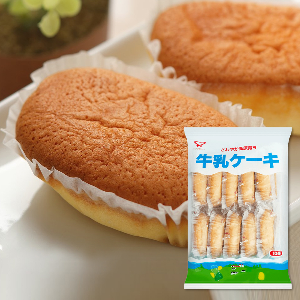 日本 幸福堂 信州 牛奶蛋糕 10入 180g