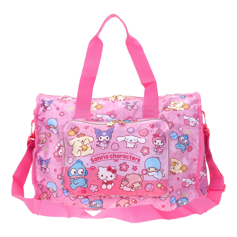 Sanrio Characters 櫻花和風可摺式旅行袋