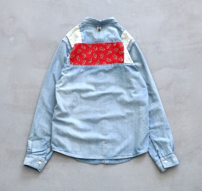 LAST PCS: VISVIM GRANGER SHIRT (BENO PATCHWORK) - LT.BLUE SIZE 1 PRE ORDER ITEM (預訂中)