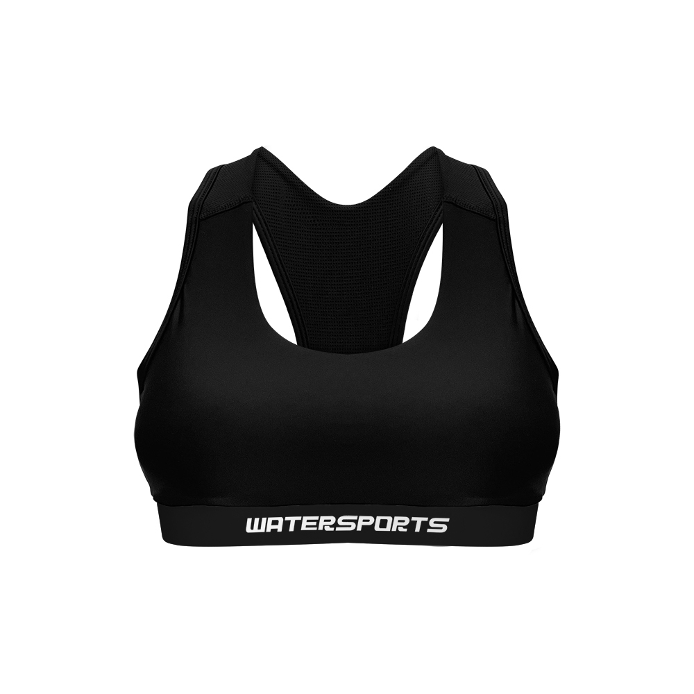 Sea Dive 透氣游泳 Bra Top - 黑