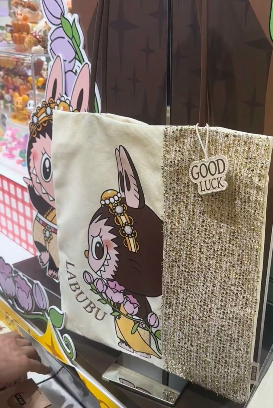 泰國限定 LABUBU GOOD LUCK TO YOU-Canvas Bag