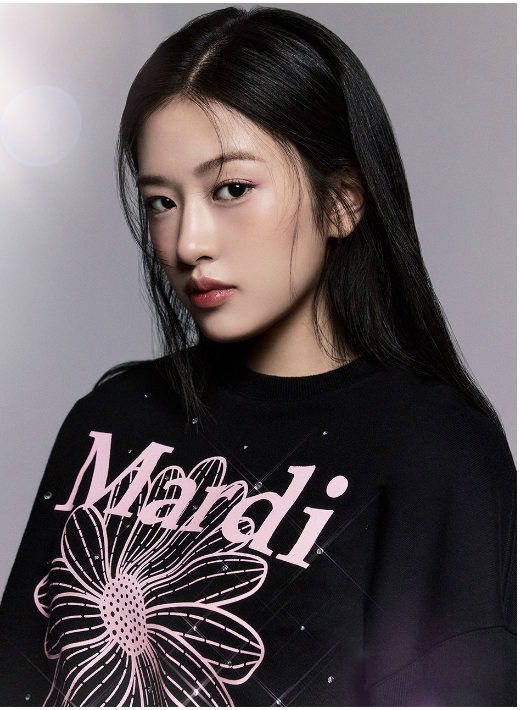 Mardi SWEATSHIRT FLOWERMARDI STONE EMBELLISHED_BLACK PINK